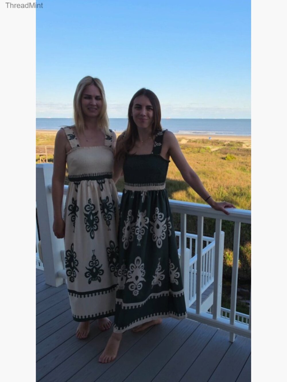 Maxi Dress Sleeveless Square Neck Boho Summer Beach Vacation - Picture 7 of 7